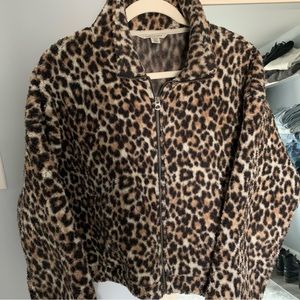 Cozy leopard print jacket